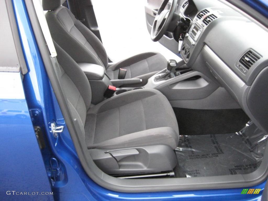 2008 Jetta S Sedan - Laser Blue Metallic / Anthracite Black photo #16