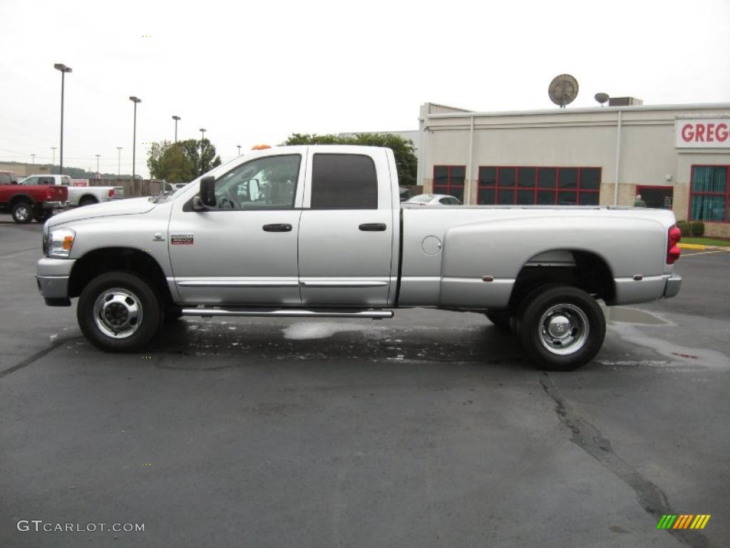 2009 Ram 3500 Big Horn Edition Quad Cab 4x4 Dually - Bright Silver Metallic / Medium Slate Gray photo #8