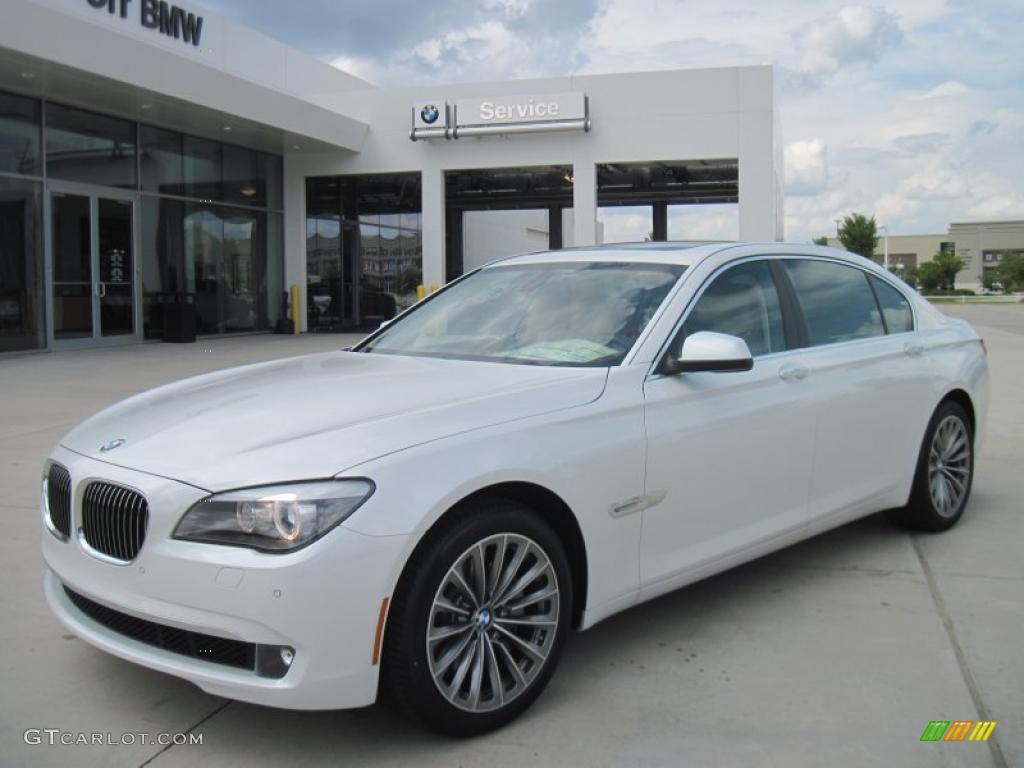 2011 7 Series 740Li Sedan - Mineral White Metallic / Oyster/Black photo #1