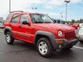 2002 Flame Red Jeep Liberty Sport 4x4  photo #2