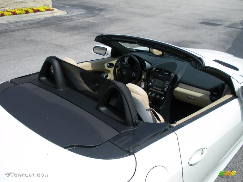 2008 SLK 350 Roadster - Arctic White / Beige photo #11