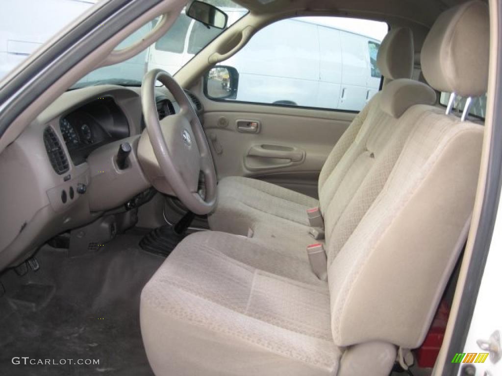 2005 Tundra Regular Cab - Natural White / Taupe photo #7