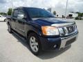 2008 Majestic Blue Nissan Titan LE Crew Cab  photo #15