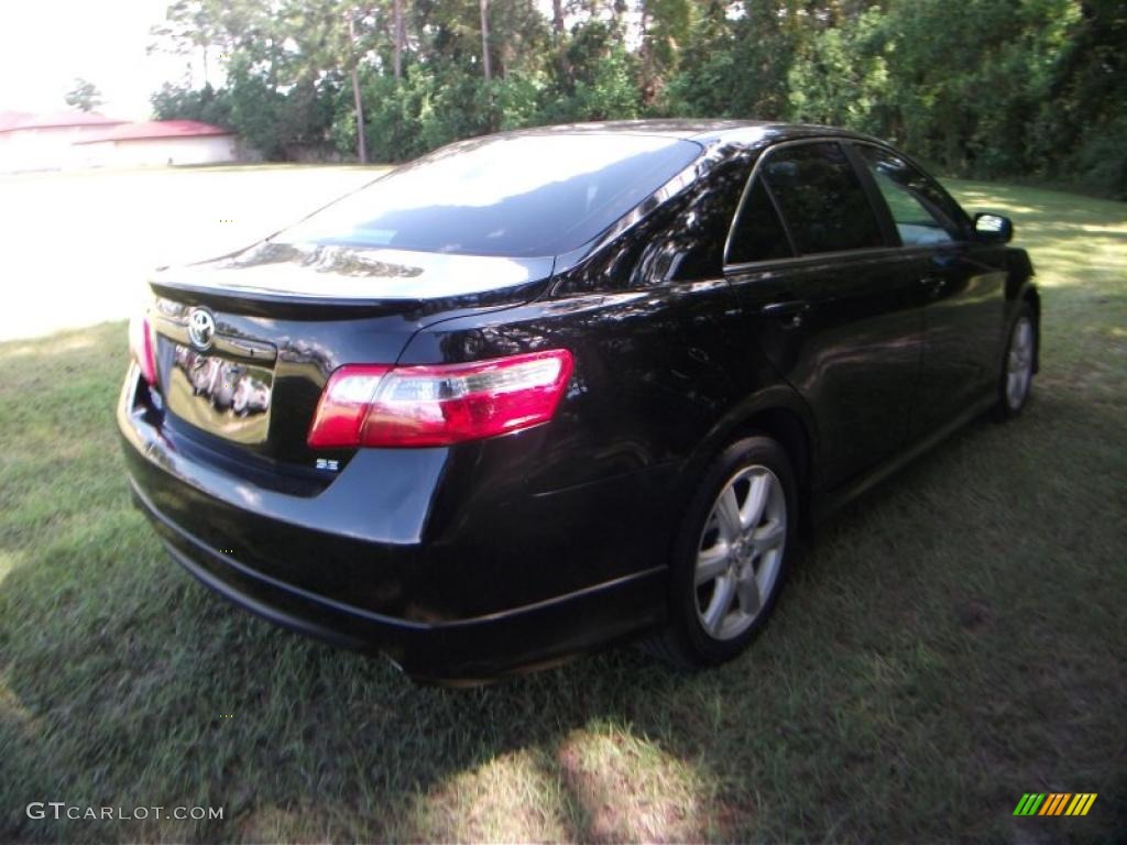 2008 Camry SE - Black / Dark Charcoal photo #13