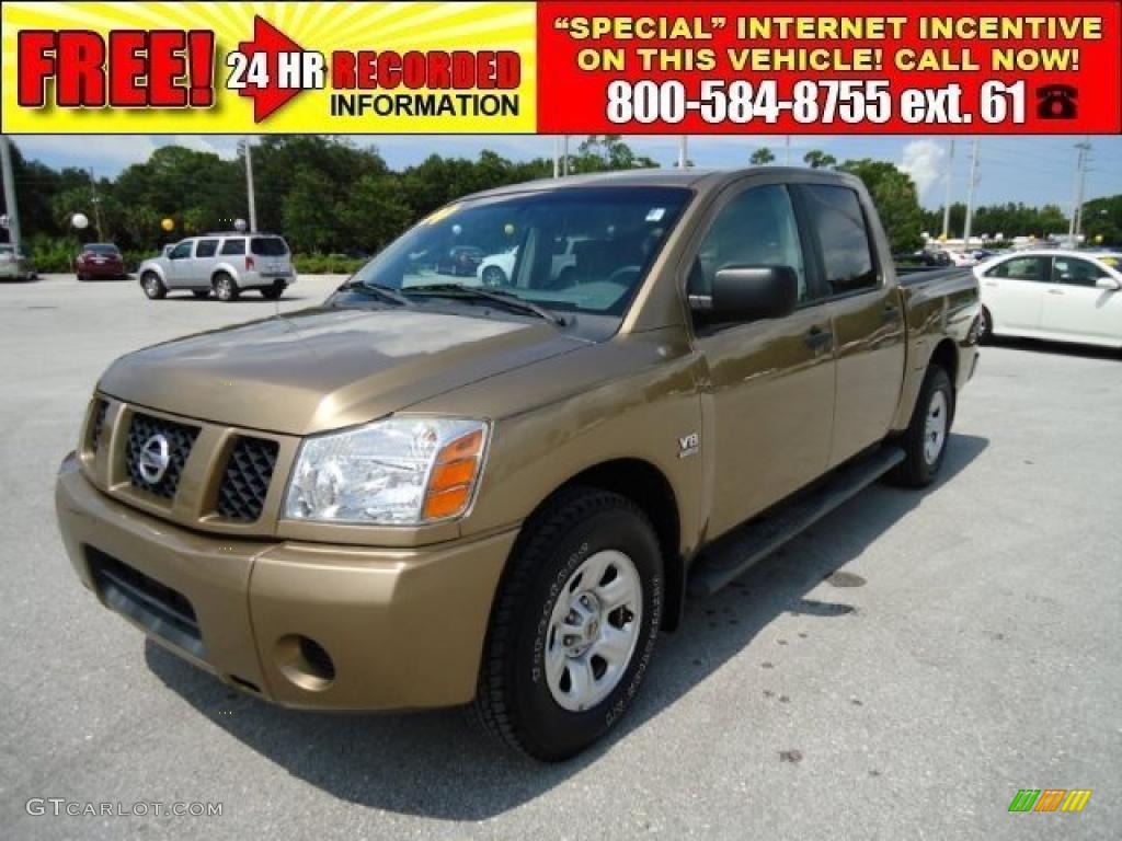 2004 Titan XE Crew Cab - Copper / Sand/Steel photo #1
