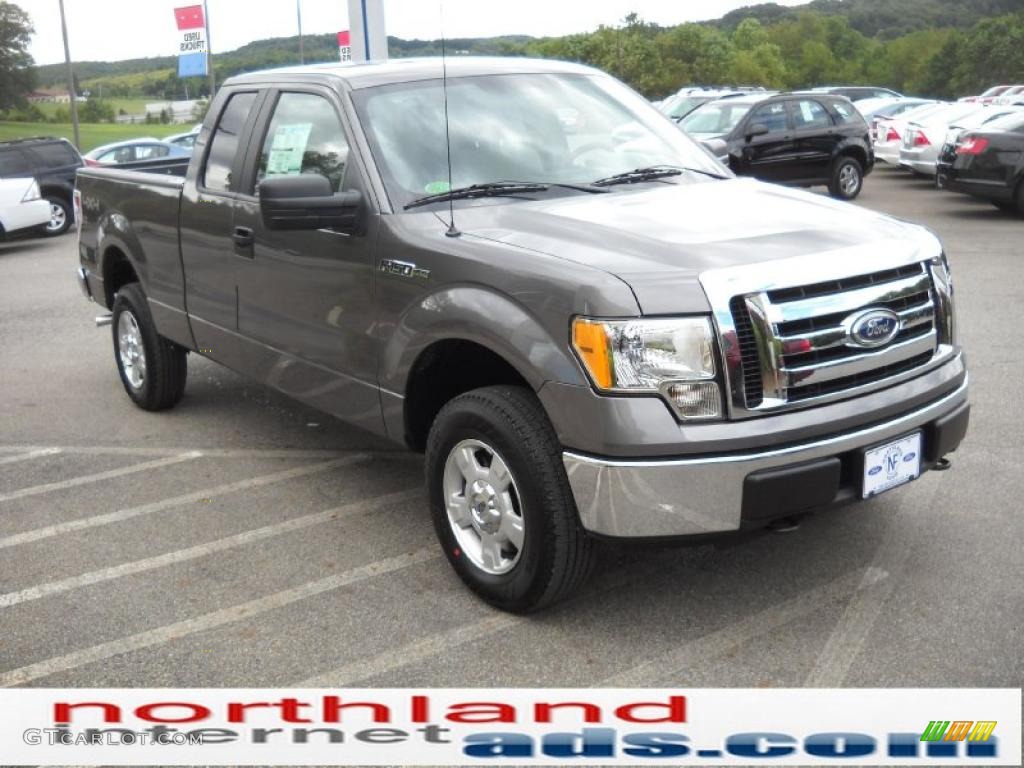 2010 F150 XLT SuperCab 4x4 - Sterling Grey Metallic / Medium Stone photo #4