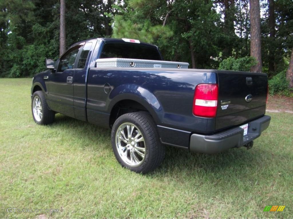 2006 F150 XL Regular Cab - True Blue Metallic / Medium/Dark Flint photo #9