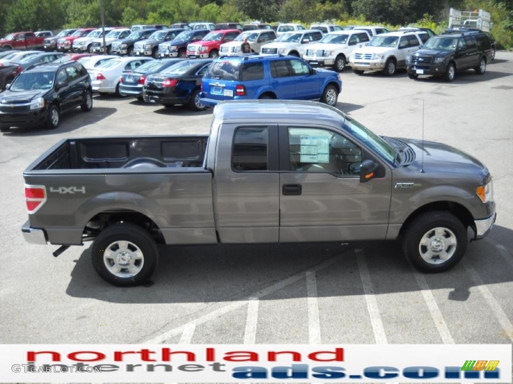 2010 F150 XLT SuperCab 4x4 - Sterling Grey Metallic / Medium Stone photo #5