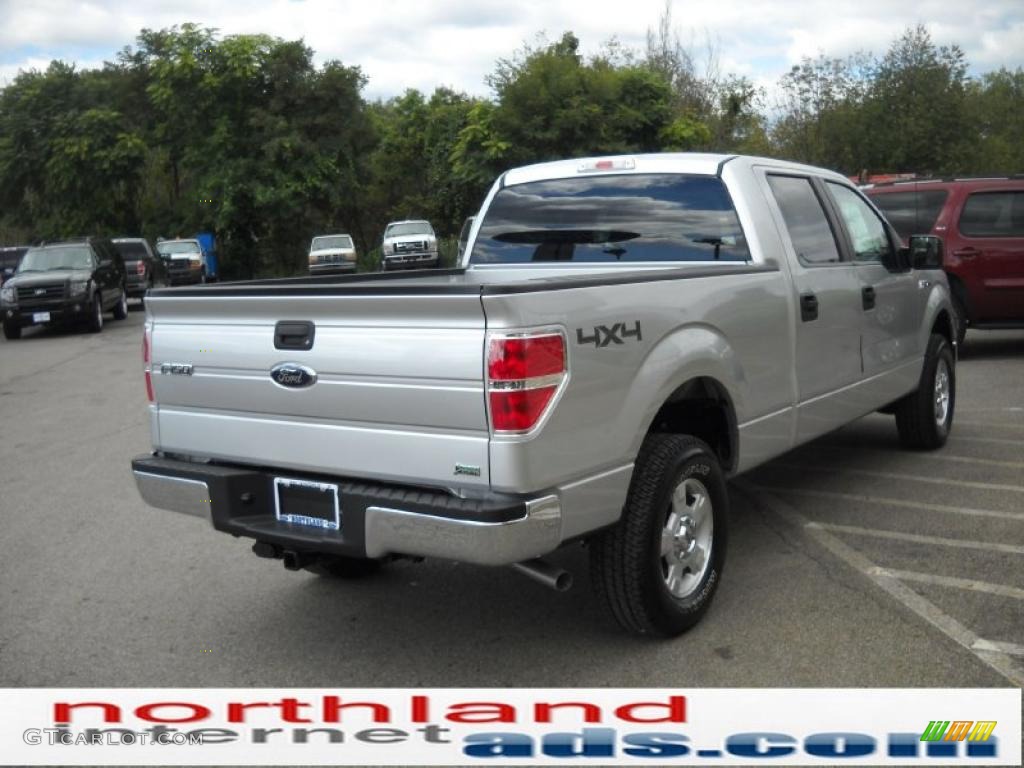 2010 F150 XLT SuperCrew 4x4 - Ingot Silver Metallic / Medium Stone photo #6