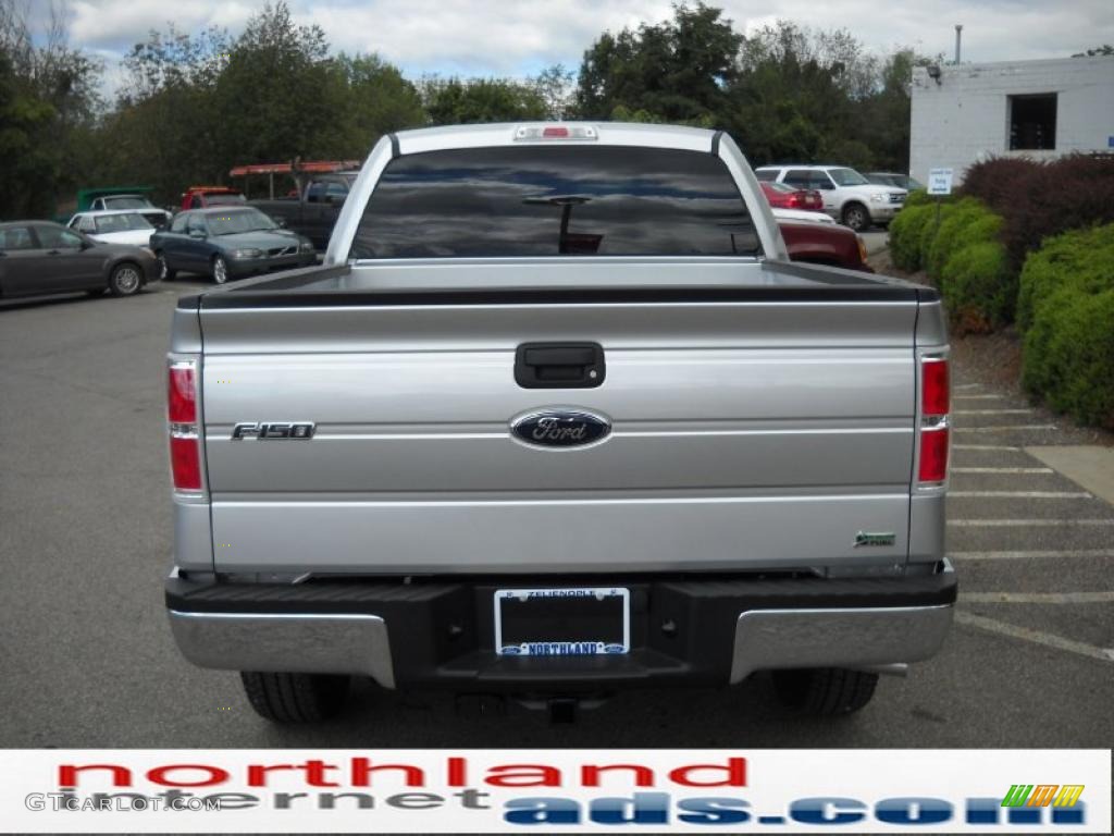 2010 F150 XLT SuperCrew 4x4 - Ingot Silver Metallic / Medium Stone photo #7