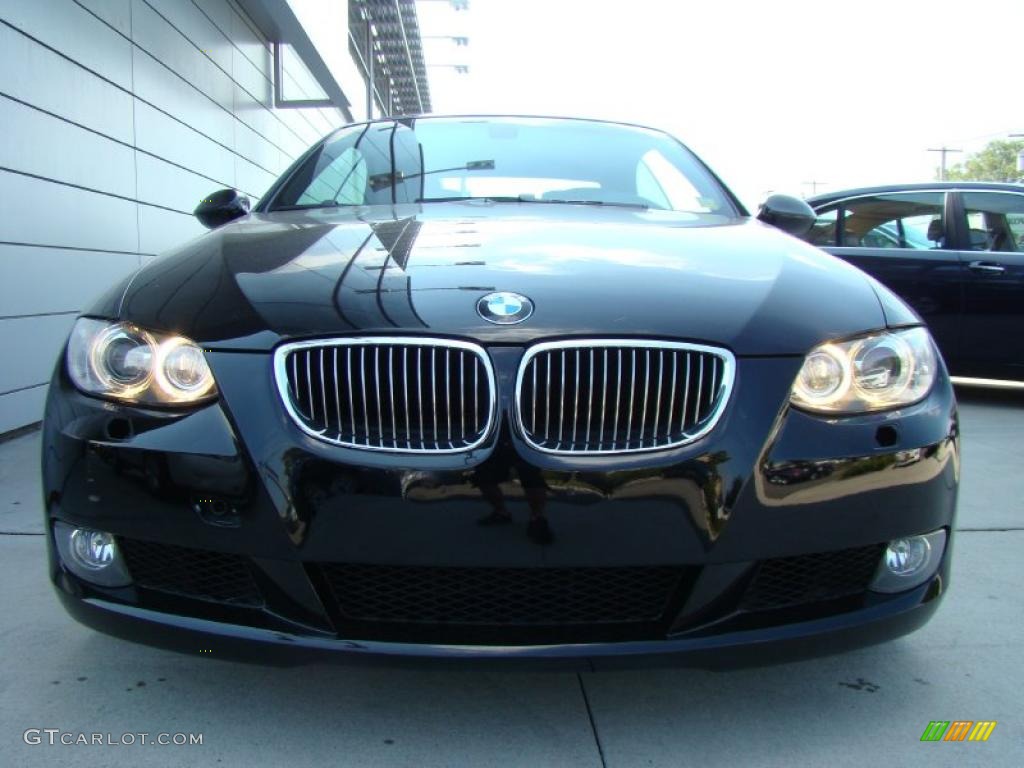 2007 3 Series 328i Convertible - Jet Black / Saddle Brown/Black photo #2