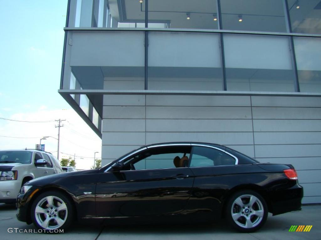 2007 3 Series 328i Convertible - Jet Black / Saddle Brown/Black photo #3