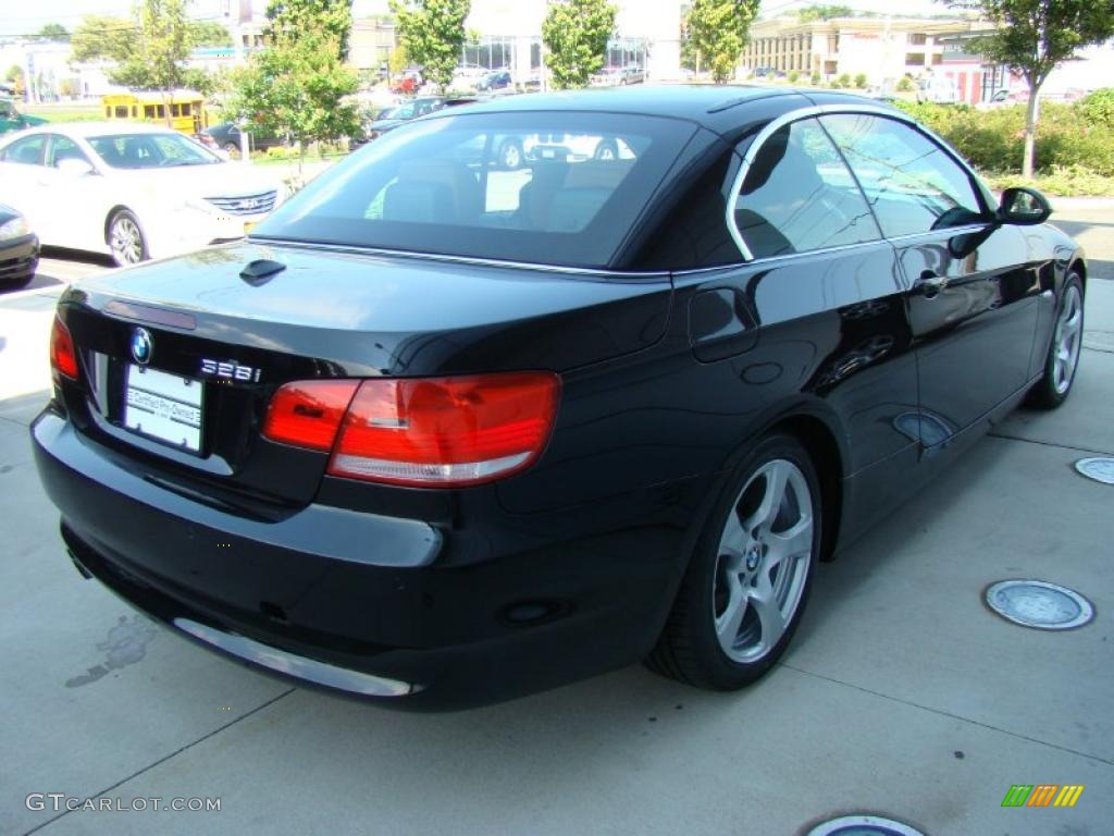 2007 3 Series 328i Convertible - Jet Black / Saddle Brown/Black photo #5