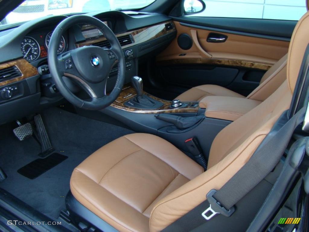 2007 3 Series 328i Convertible - Jet Black / Saddle Brown/Black photo #10