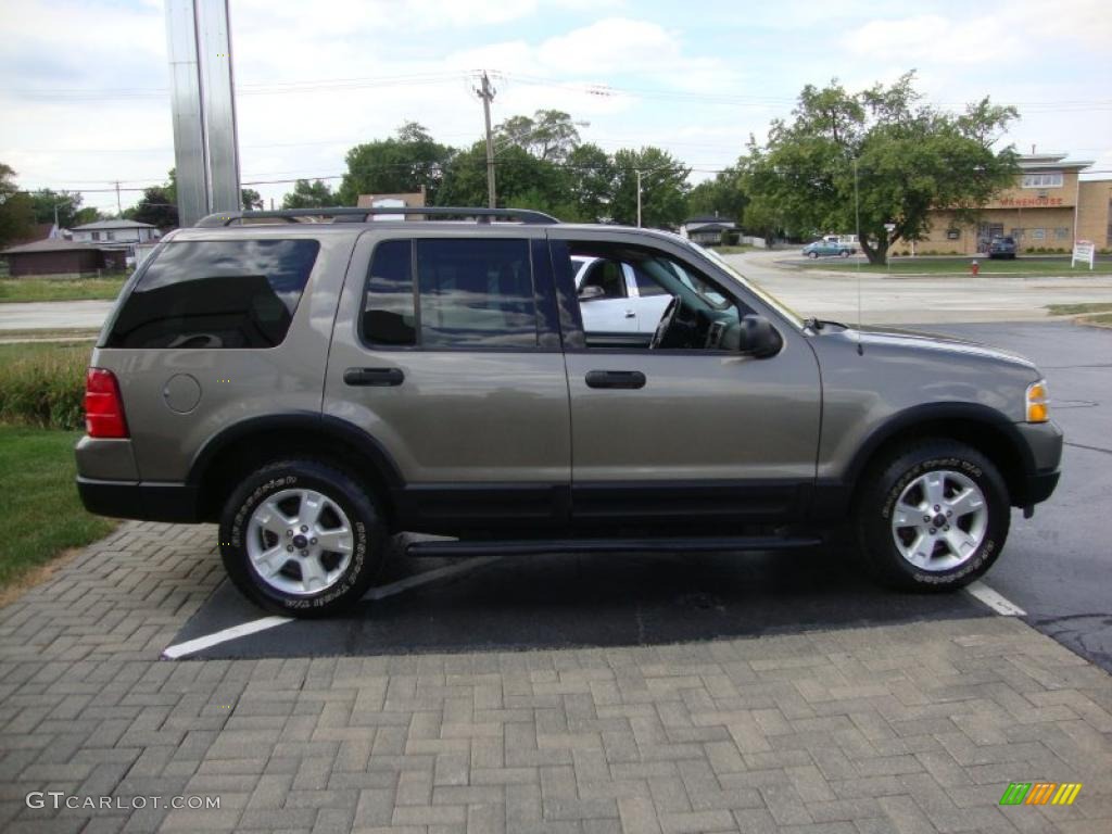 2003 Explorer XLT 4x4 - Mineral Grey Metallic / Graphite Grey photo #4