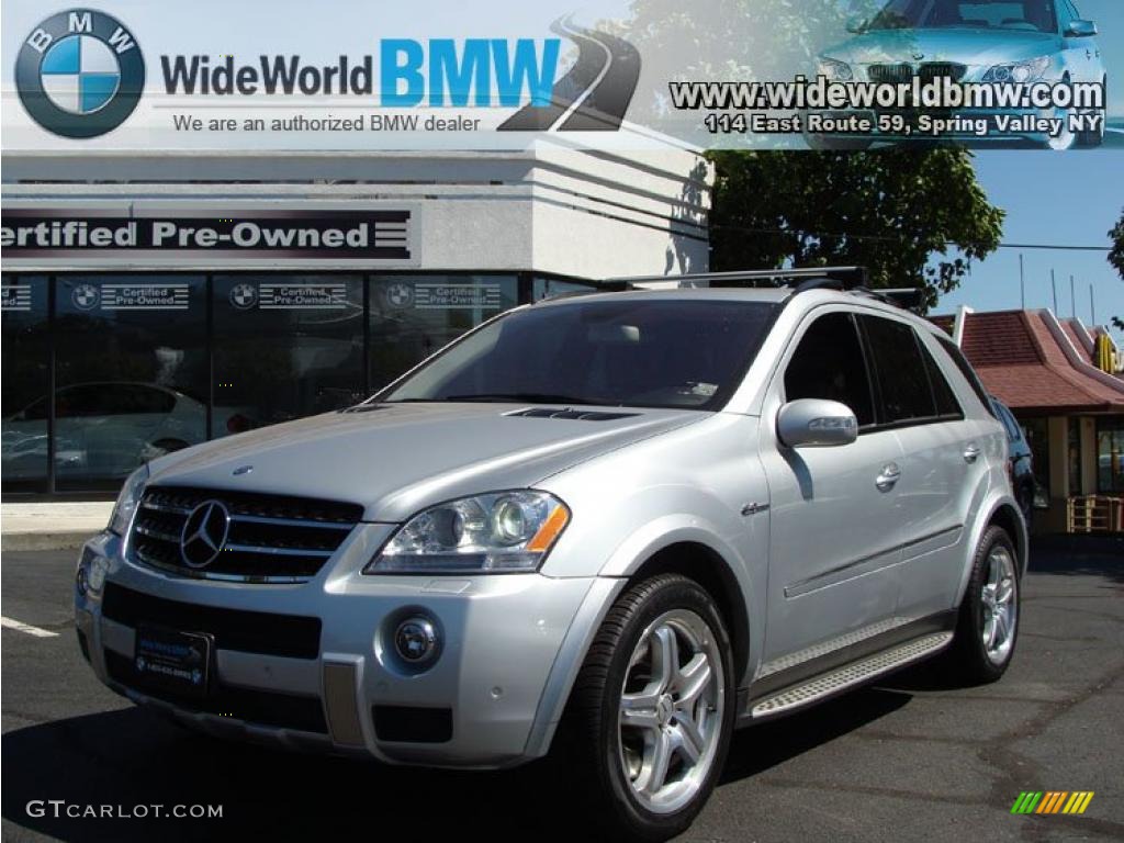 2007 ML 63 AMG 4Matic - Iridium Silver Metallic / Black photo #1