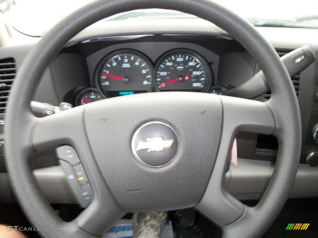 2010 Silverado 1500 LS Crew Cab 4x4 - Taupe Gray Metallic / Dark Titanium photo #36