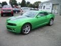 2011 Synergy Green Metallic Chevrolet Camaro LT Coupe  photo #7