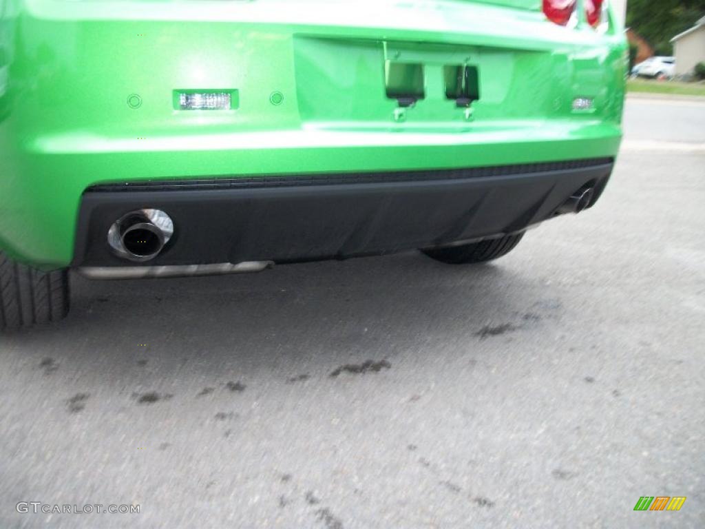 2011 Camaro LT Coupe - Synergy Green Metallic / Black photo #13