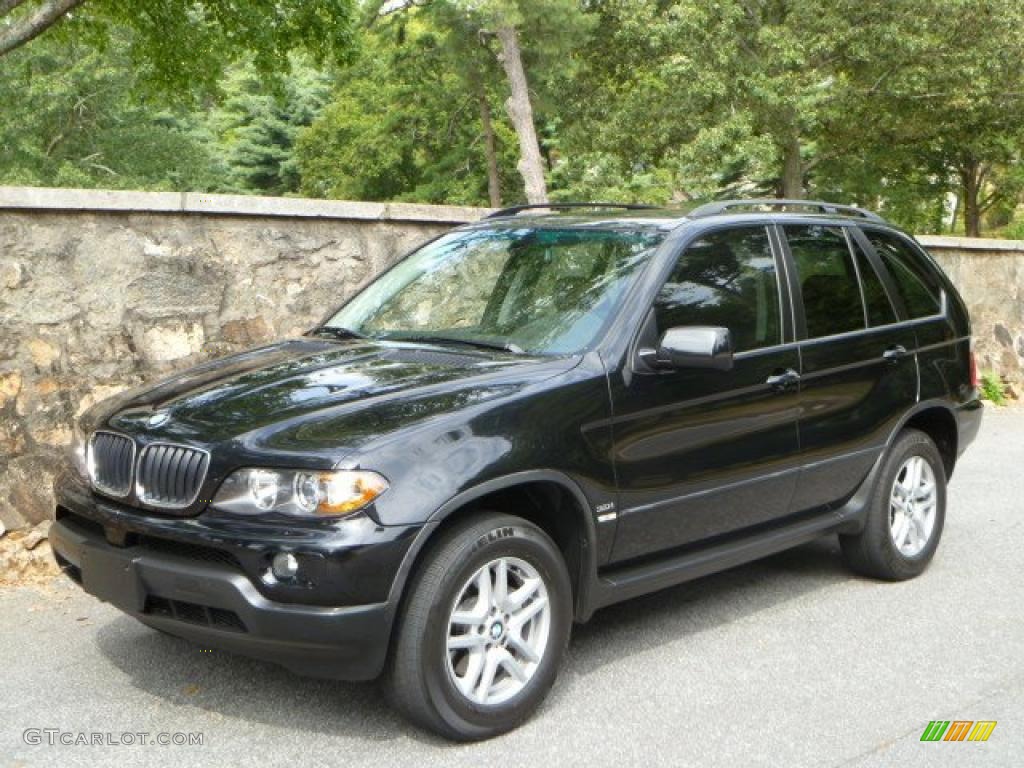 2006 X5 3.0i - Black Sapphire Metallic / Black photo #1