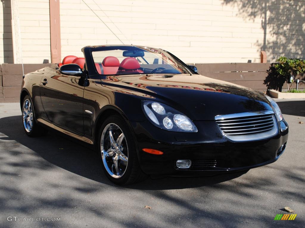 2005 SC 430 Pebble Beach Edition - Black Diamond / Pimento Red photo #1