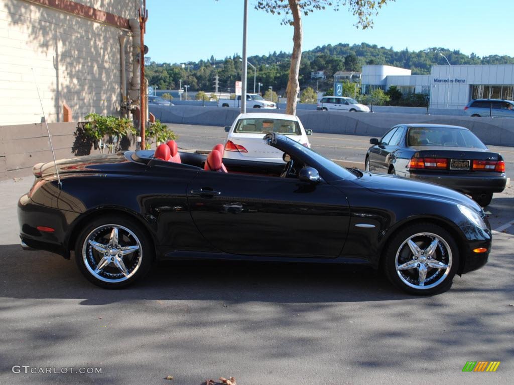 2005 SC 430 Pebble Beach Edition - Black Diamond / Pimento Red photo #8
