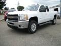 2011 Summit White Chevrolet Silverado 2500HD LTZ Extended Cab 4x4  photo #55