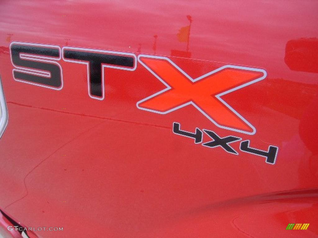 2010 F150 STX Regular Cab 4x4 - Vermillion Red / Medium Stone photo #5