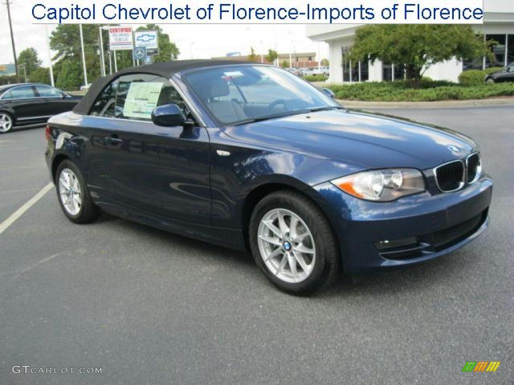 2011 1 Series 128i Convertible - Deep Sea Blue Metallic / Taupe photo #1