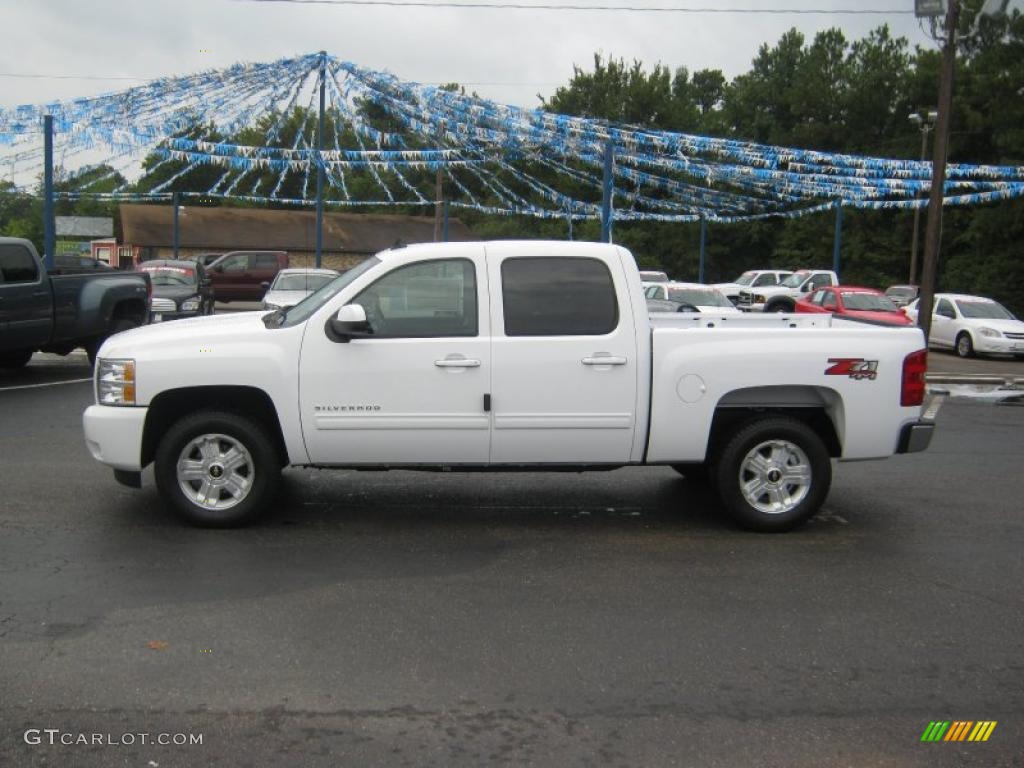 2011 Silverado 1500 LT Crew Cab 4x4 - Summit White / Ebony photo #2