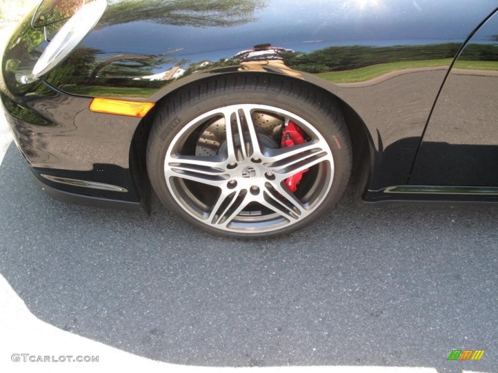 2008 911 Turbo Cabriolet - Black / Black photo #9