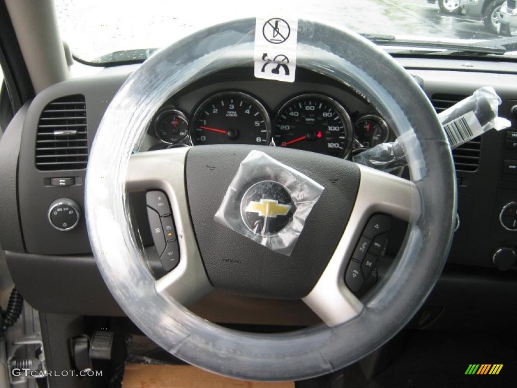 2011 Silverado 1500 LT Crew Cab 4x4 - Sheer Silver Metallic / Ebony photo #10