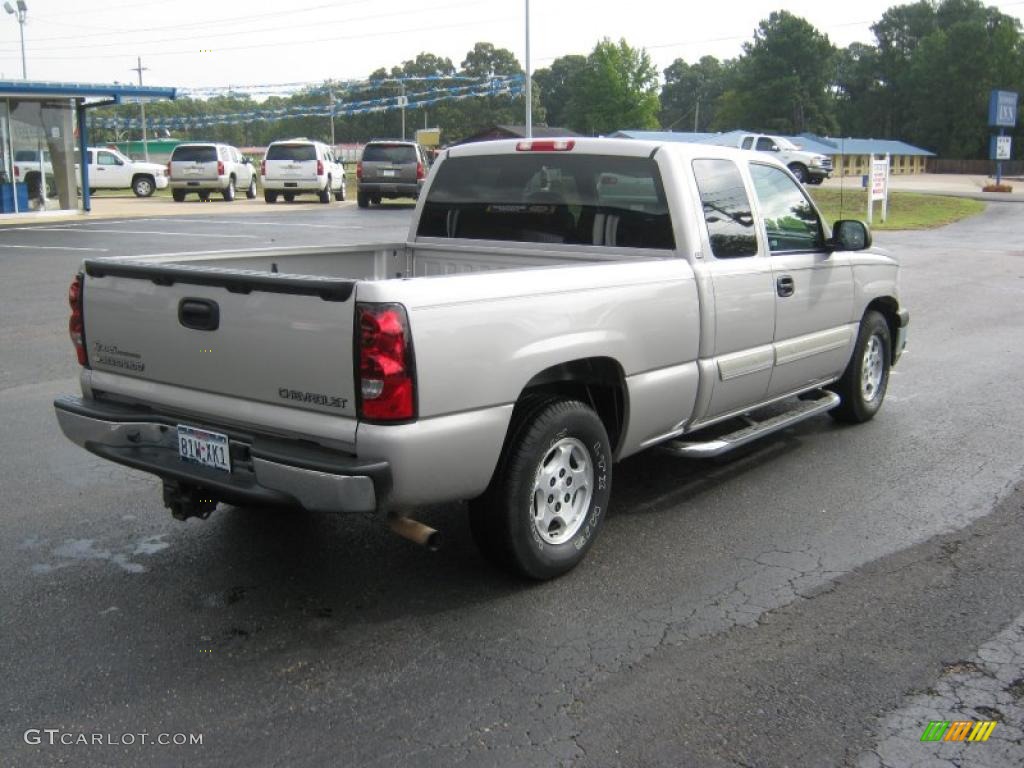 2004 Silverado 1500 LS Extended Cab - Silver Birch Metallic / Dark Charcoal photo #5