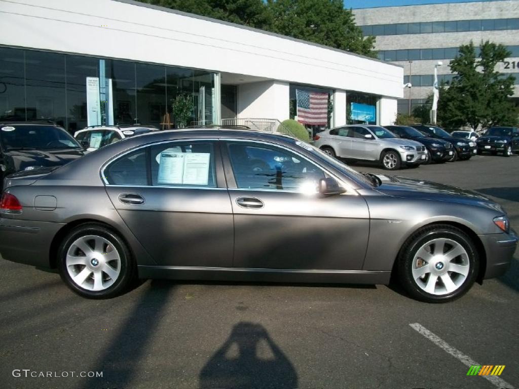 2007 7 Series 750i Sedan - Sterling Grey Metallic / Black photo #4