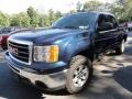 2007 Deep Blue Metallic GMC Sierra 1500 SLE Crew Cab 4x4  photo #1