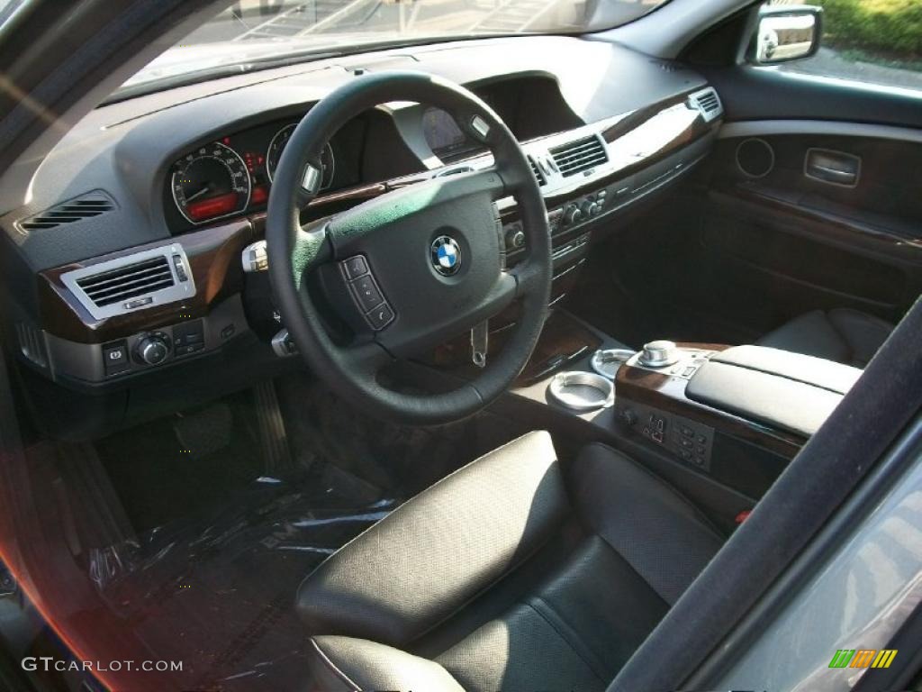 2007 7 Series 750i Sedan - Sterling Grey Metallic / Black photo #10