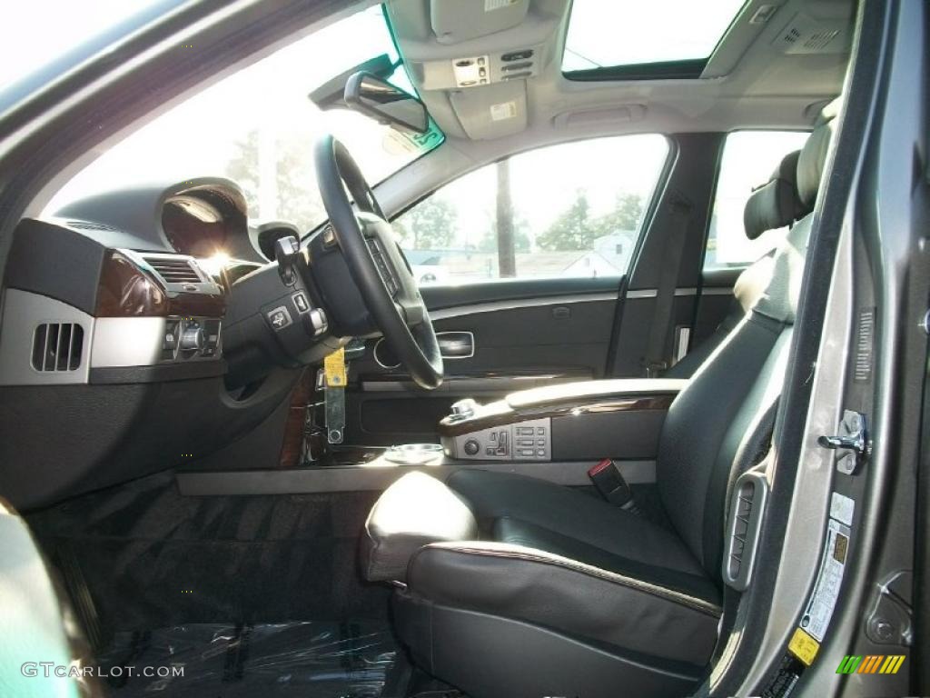 2007 7 Series 750i Sedan - Sterling Grey Metallic / Black photo #12