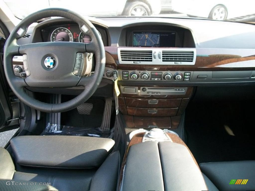 2007 7 Series 750i Sedan - Sterling Grey Metallic / Black photo #13