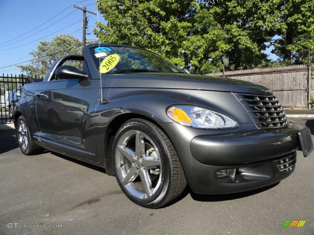 2005 PT Cruiser GT Convertible - Graphite Gray Metallic / Dark Slate Gray photo #6