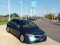 2007 Atomic Blue Metallic Honda Civic LX Sedan  photo #2