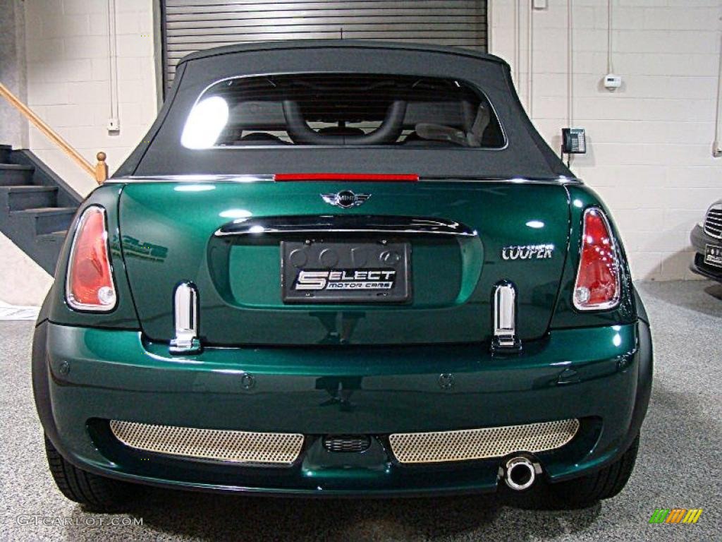 2007 Cooper Convertible - British Racing Green Metallic / Carbon Black/Black photo #5