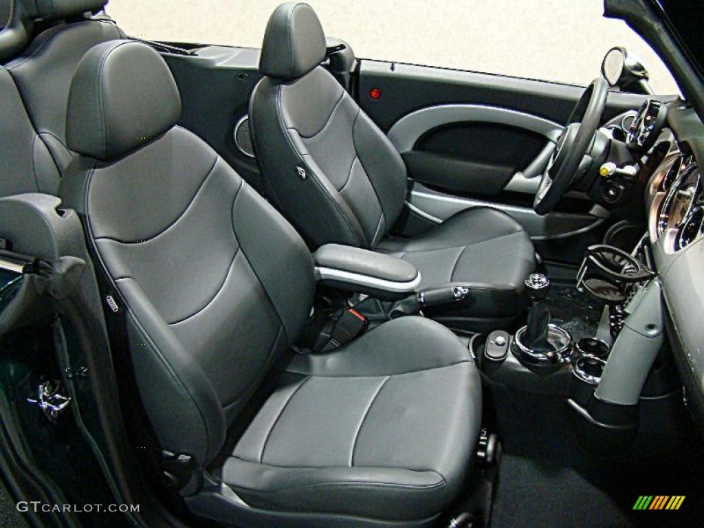 2007 Cooper Convertible - British Racing Green Metallic / Carbon Black/Black photo #13