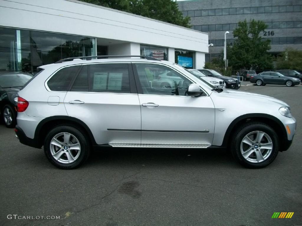 2008 X5 4.8i - Titanium Silver Metallic / Black photo #4