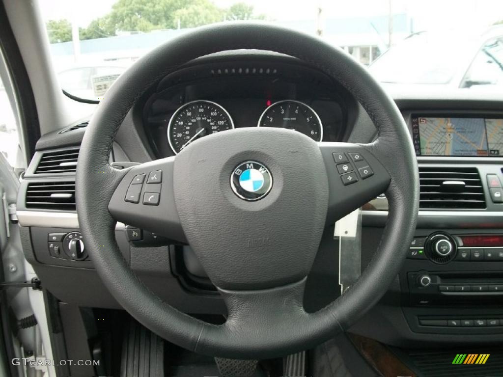 2008 X5 4.8i - Titanium Silver Metallic / Black photo #14