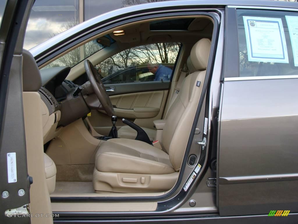 2006 Accord EX-L V6 Sedan - Carbon Bronze Pearl / Ivory photo #10