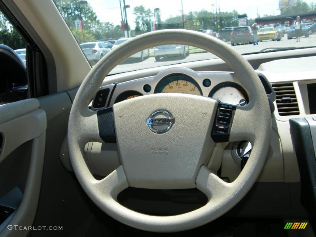 2005 Murano S - Sheer Silver Metallic / Cafe Latte photo #20