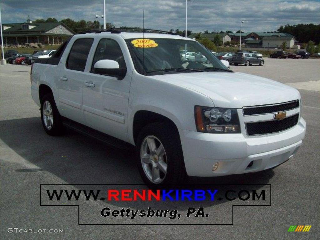 2007 Avalanche LTZ 4WD - Summit White / Ebony photo #1