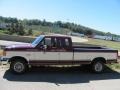 1990 Cabernet Red Ford F150 XLT Lariat Extended Cab  photo #2