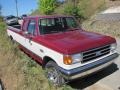 1990 Cabernet Red Ford F150 XLT Lariat Extended Cab  photo #10