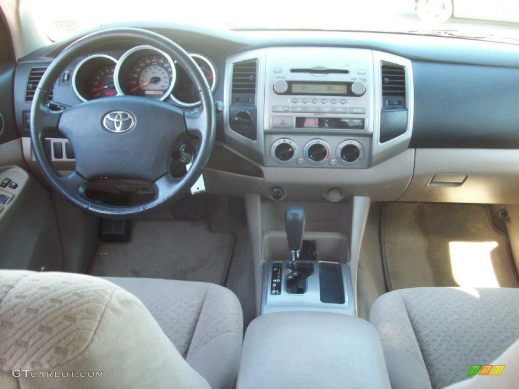 2007 Tacoma V6 SR5 Double Cab 4x4 - Desert Sand Mica / Taupe photo #9